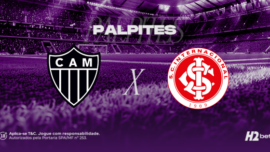 banner com brasão do atlético e internacional com identidade visual h2bet