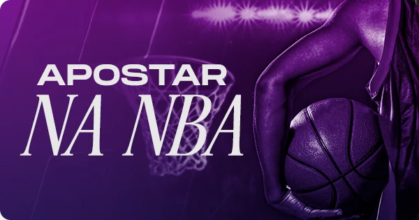 imagem de um jogador com bola de basquete e o texto "apostar NBA"