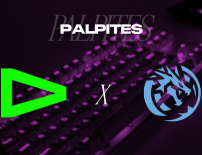 escudo das equipes LOUD e Leviatán com o título Palpites