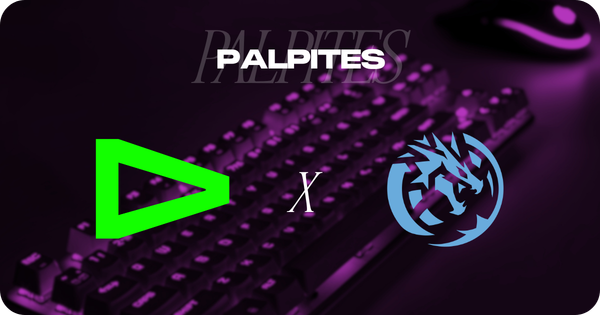 escudo das equipes LOUD e Leviatán com o título Palpites