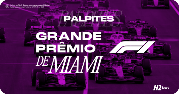 banner com o título "Palpites Grande Prêmio de Miami"