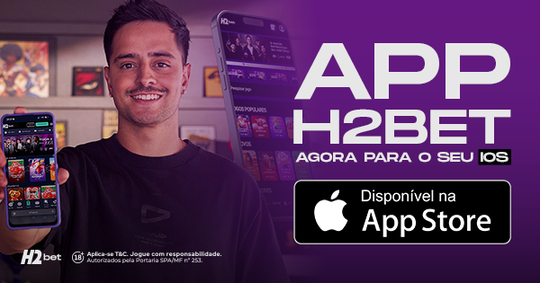 coringa segurando celular com app h2bet