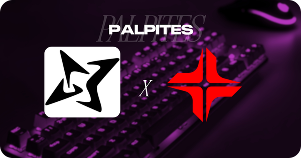 banner de palpites com escudo dos times astral esports e algo