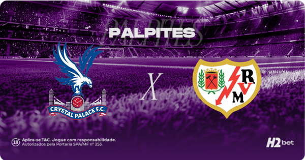 banner de palpites crystal palace e rayo vallecano