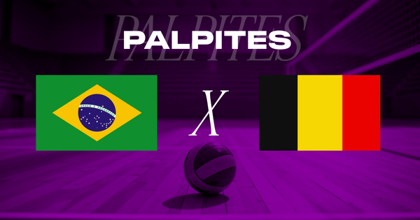 banner com o título Palpites e as bandeiras de brasil e belgica