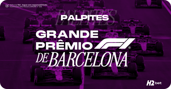 banner com o título Palpites Grande Prêmio de Barcelona e o símbolo da Fórmula 1